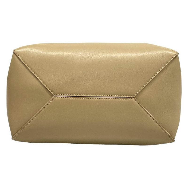 Loewe Tote Bag Puzzle Fold Tote Medium Beige And White Folding / Bicolor