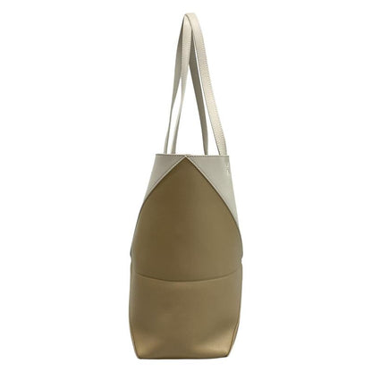 Loewe Tote Bag Puzzle Fold Tote Medium Beige And White Folding / Bicolor