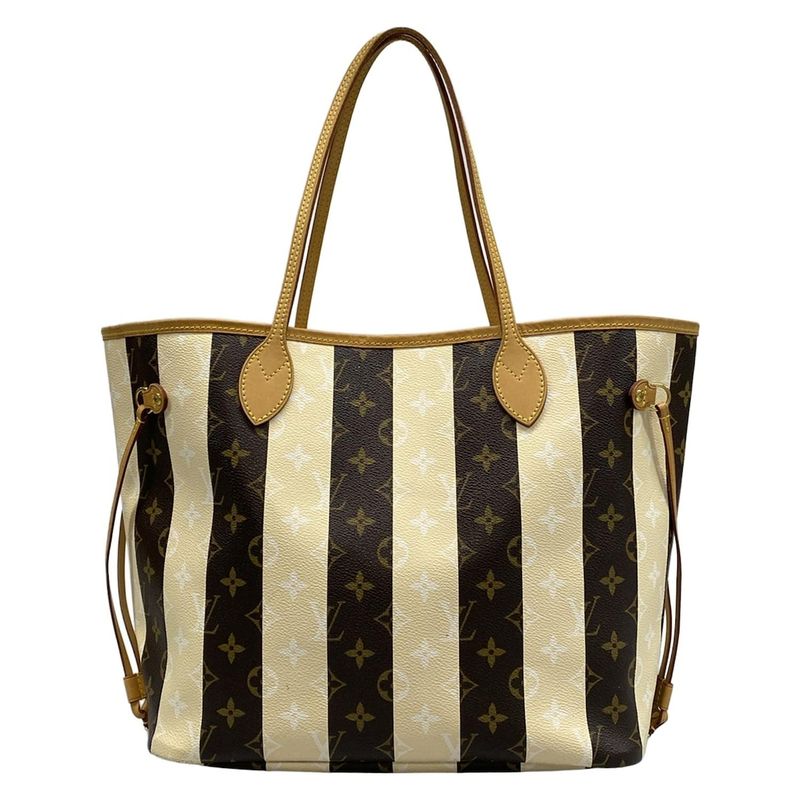 Louis Vuitton Tote Bag Monogram Rayures Neverfull MM M40560 Monogram Canvas/silk