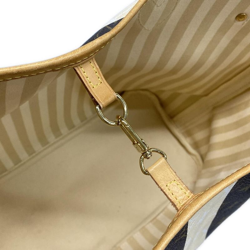 Louis Vuitton Tote Bag Monogram Rayures Neverfull MM M40560 Monogram Canvas/silk