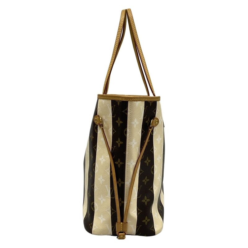 Louis Vuitton Tote Bag Monogram Rayures Neverfull MM M40560 Monogram Canvas/silk