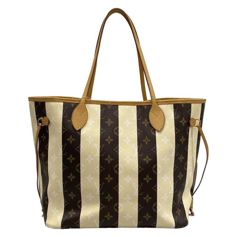 Louis Vuitton Tote Bag Monogram Rayures Neverfull MM M40560 Monogram Canvas/silk