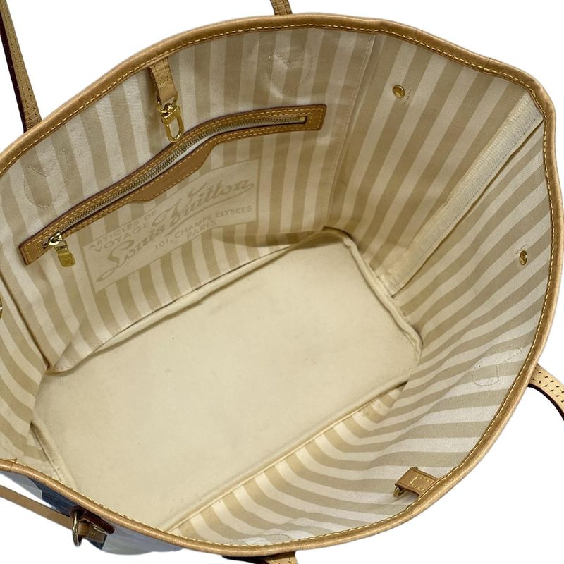 Louis Vuitton Tote Bag Monogram Rayures Neverfull MM M40560 Monogram Canvas/silk