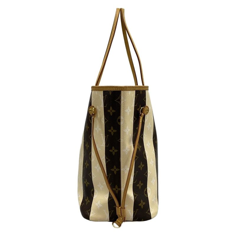 Louis Vuitton Tote Bag Monogram Rayures Neverfull MM M40560 Monogram Canvas/silk