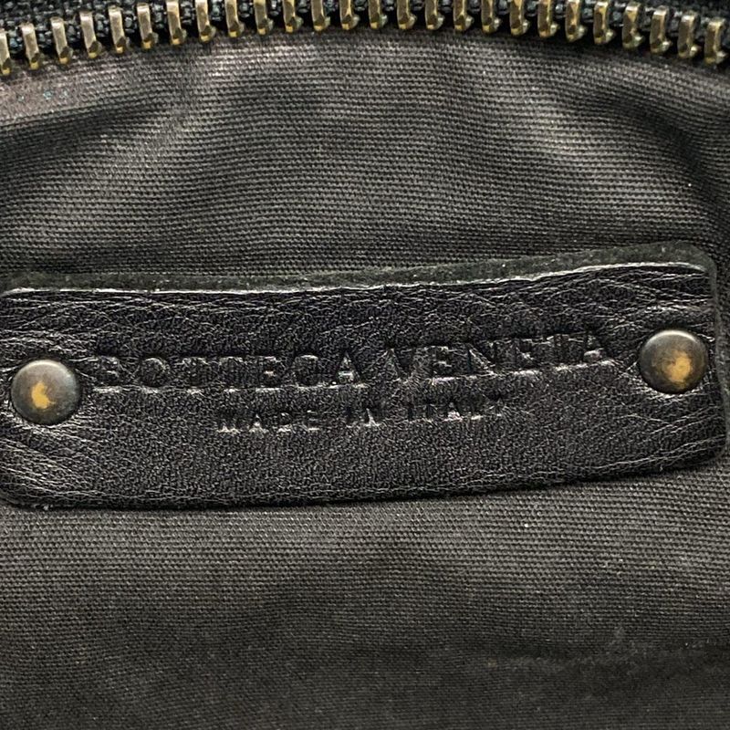 Bottega Veneta Shoulder Bag Intrecciato Black Leather