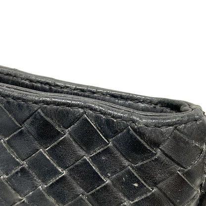 Bottega Veneta Shoulder Bag Intrecciato Black Leather