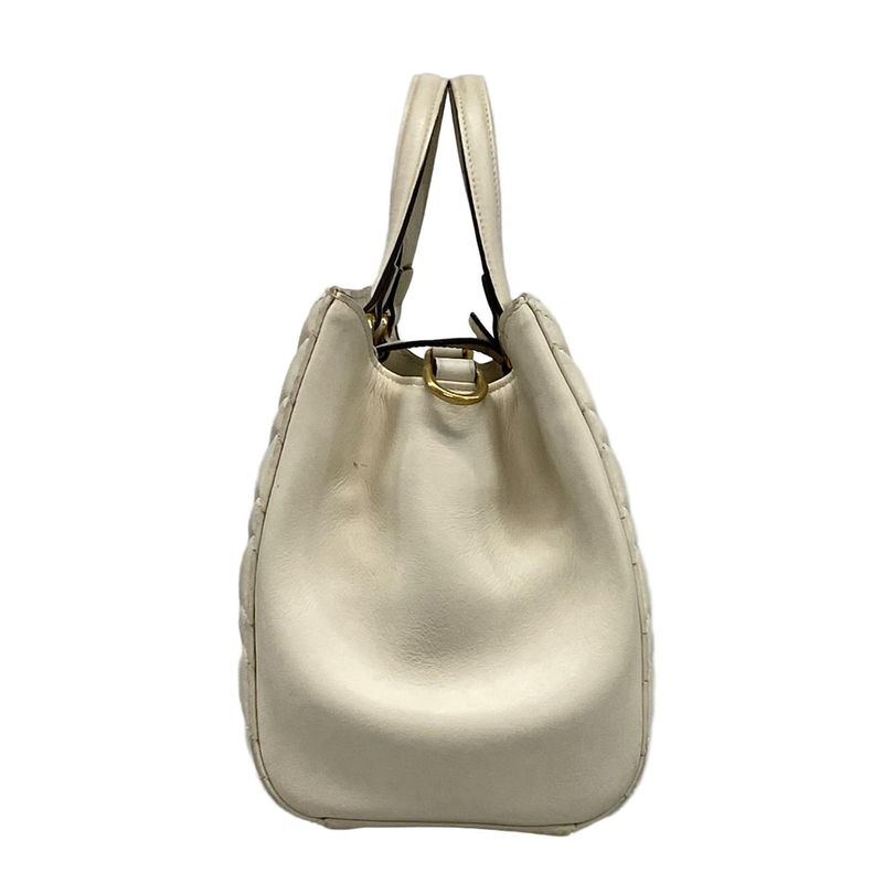 Gucci Handbag GG Marmont 448054 Ivory Leather