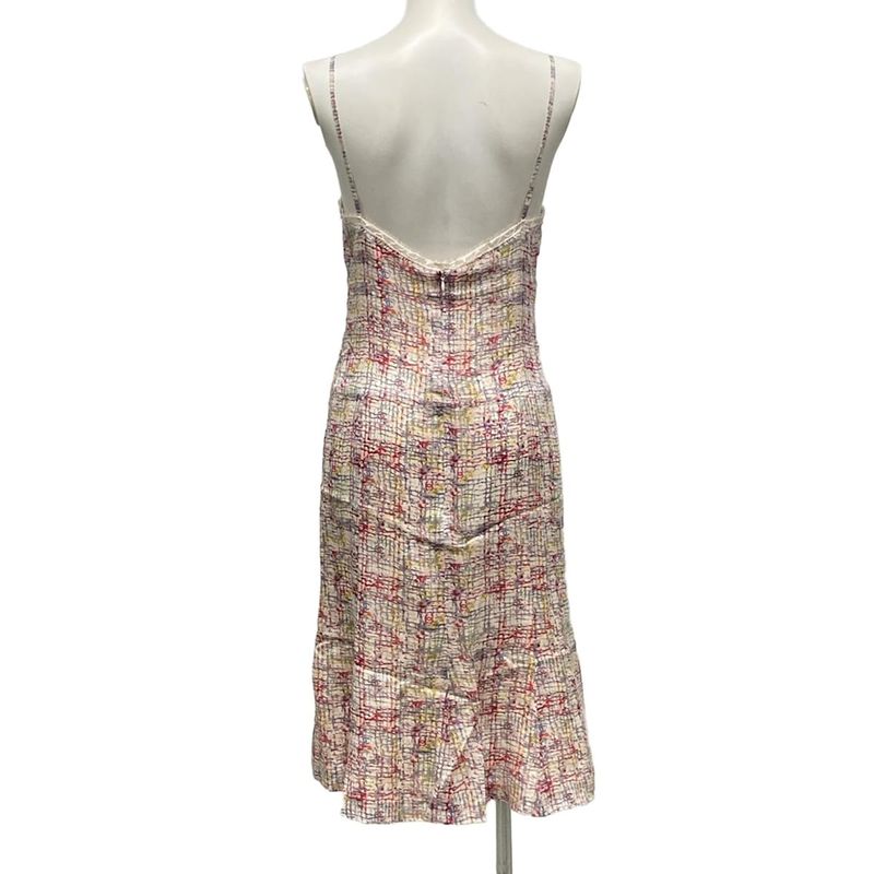 Chanel Dress Size 38 M Women - P24924 Light Pink X Light Gray X Multi