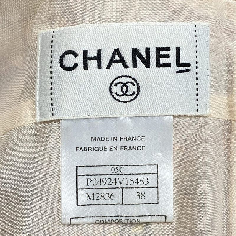 Chanel Dress Size 38 M Women - P24924 Light Pink X Light Gray X Multi