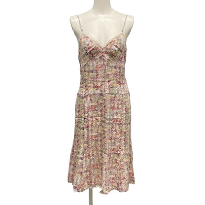 Chanel Dress Size 38 M Women - P24924 Light Pink X Light Gray X Multi