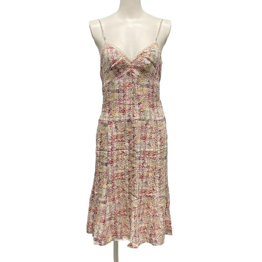 Chanel Dress Size 38 M Women - P24924 Light Pink X Light Gray X Multi