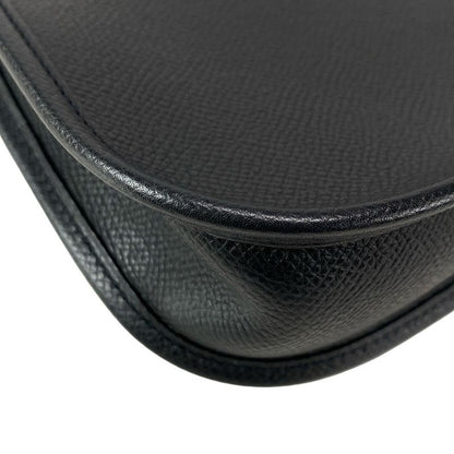 Hermes Shoulder Bag Evelyn TPM Black Silver Hardware