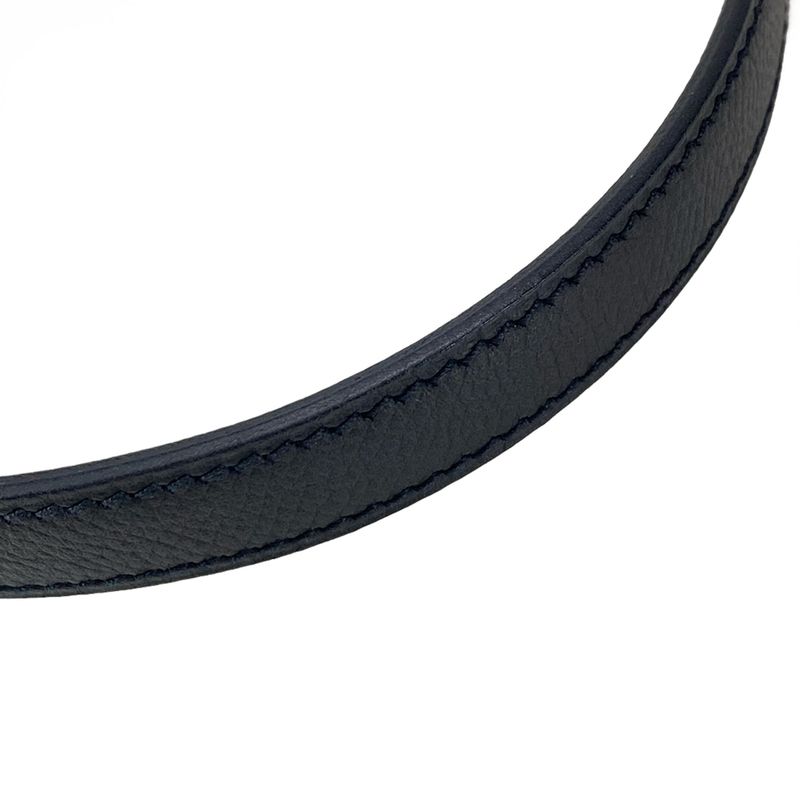 Hermes Shoulder Bag Evelyn TPM Black Silver Hardware