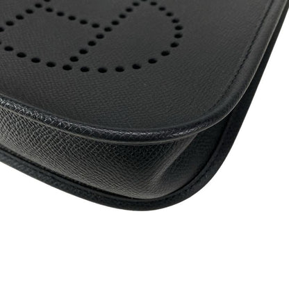 Hermes Shoulder Bag Evelyn TPM Black Silver Hardware