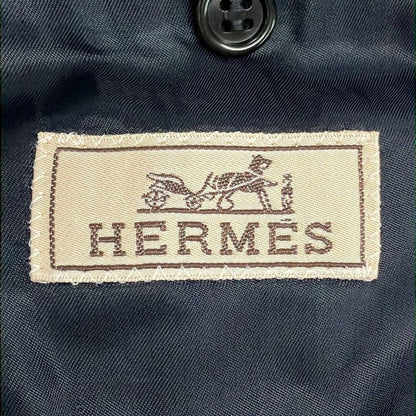 Hermes Jacket Size 50 XL Men - G9105 Dark Navy Long Sleeves / Winter Wool