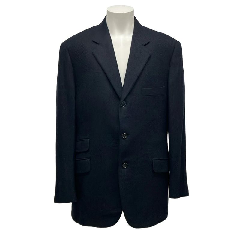 Hermes Jacket Size 50 XL Men - G9105 Dark Navy Long Sleeves / Winter Wool