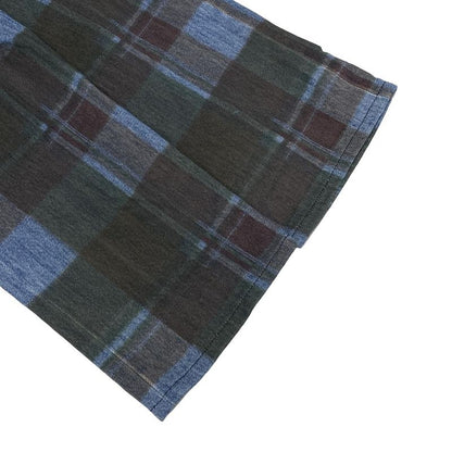 Chanel Jeans Size 42 L Women's P46334 Blue X Dark Green X Multi Checked