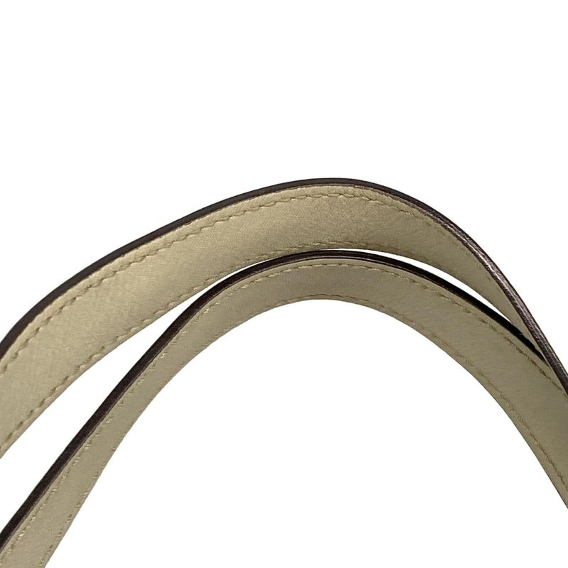 Gucci Tote Bag Abby Stripe Line 130736 Gray Beige Leather