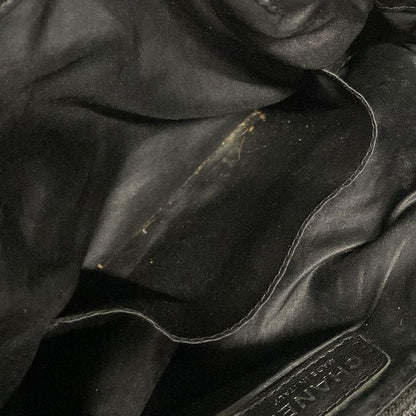 Chanel Tote Bag Coco Cabas Su PM Black Silver Hardware / Chain Shoulder Leather