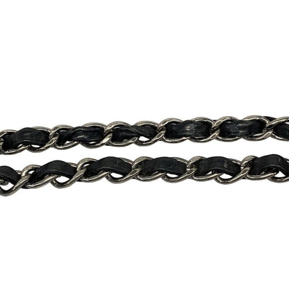 Chanel Tote Bag Coco Cabas Su PM Black Silver Hardware / Chain Shoulder Leather