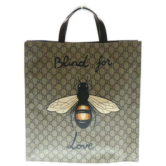 Gucci GG Supreme Animalier 2WAY Handbag Shoulder Bag Beige 450950