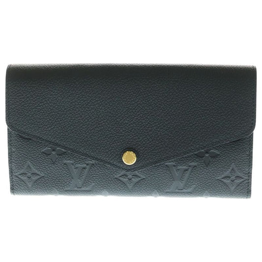 Louis Vuitton Portefeuille Sarah Monogram Empreinte Long Wallet Black M82257