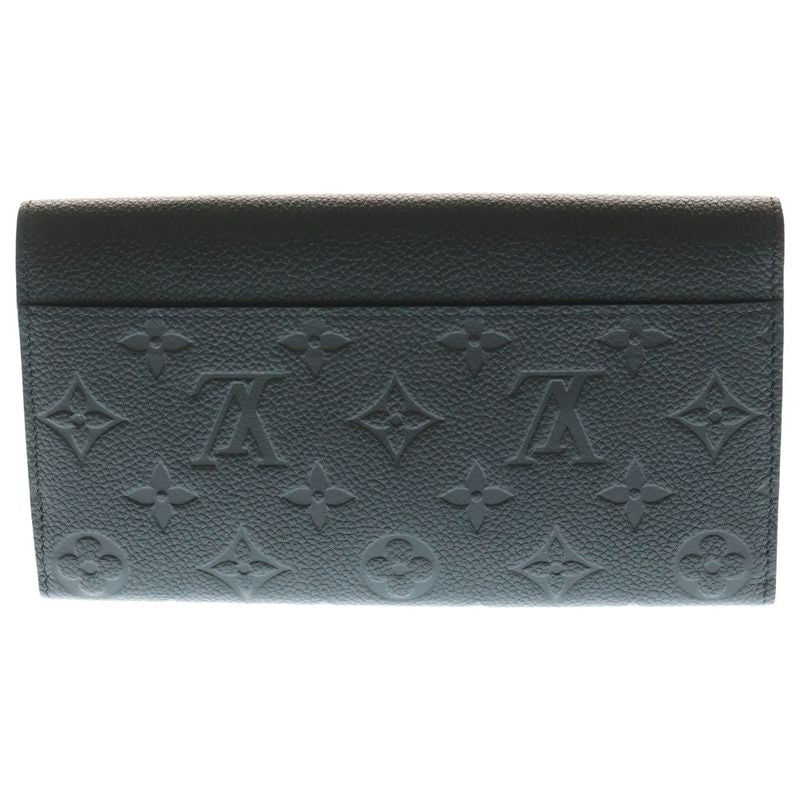 Louis Vuitton Portefeuille Sarah Monogram Empreinte Long Wallet Black M82257