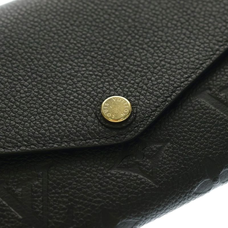 Louis Vuitton Portefeuille Sarah Monogram Empreinte Long Wallet Black M82257