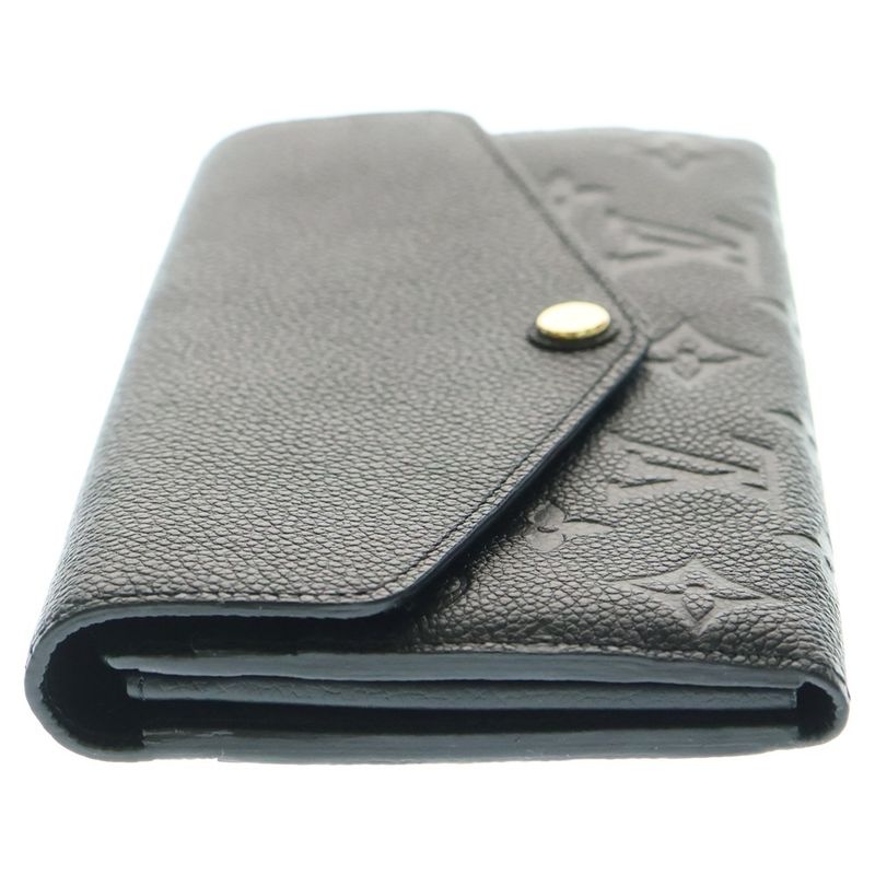 Louis Vuitton Portefeuille Sarah Monogram Empreinte Long Wallet Black M82257
