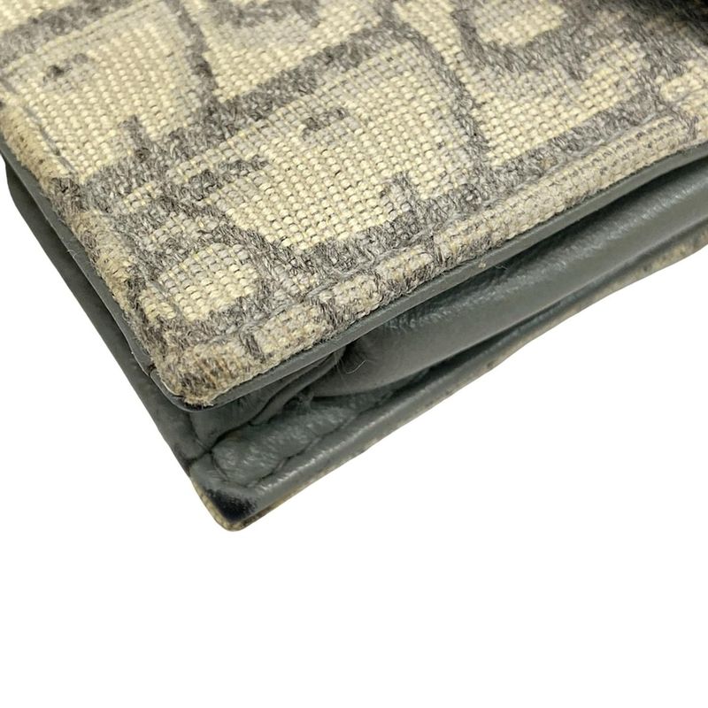 Dior/christian Dior Business Card Holder Saddle Bloom Card Holder Light Blue