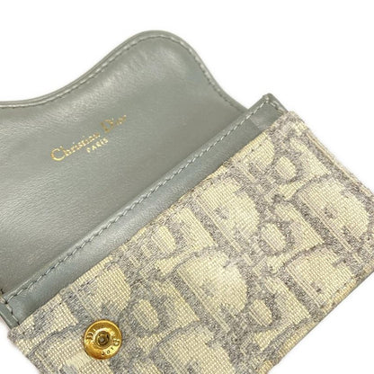 Dior/christian Dior Business Card Holder Saddle Bloom Card Holder Light Blue