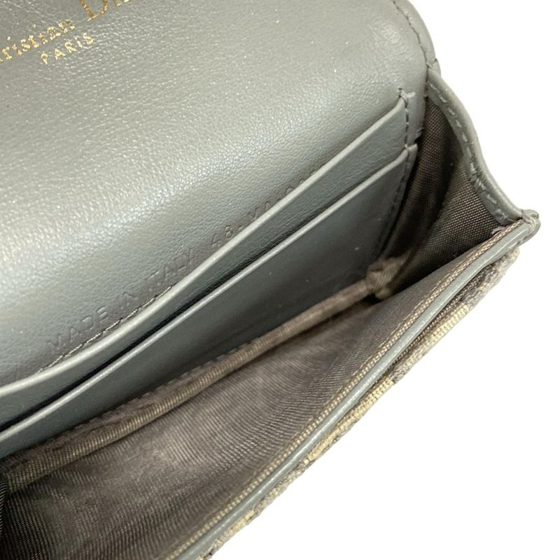 Dior/christian Dior Business Card Holder Saddle Bloom Card Holder Light Blue