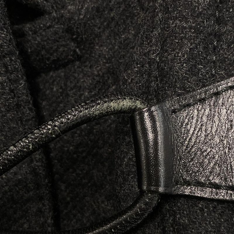 Hermes Duffle Coat Size 46 L Men's - Dark Gray Serie/toggle Buttons/removable