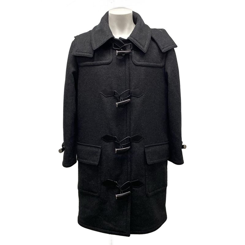 Hermes Duffle Coat Size 46 L Men's - Dark Gray Serie/toggle Buttons/removable