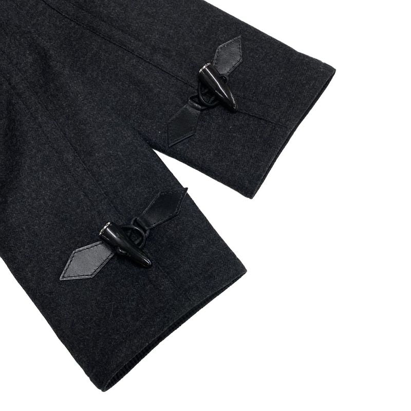 Hermes Duffle Coat Size 46 L Men's - Dark Gray Serie/toggle Buttons/removable