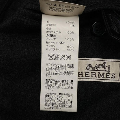 Hermes Duffle Coat Size 46 L Men's - Dark Gray Serie/toggle Buttons/removable