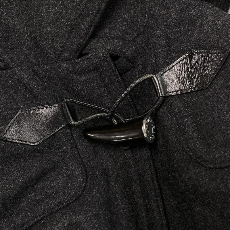 Hermes Duffle Coat Size 46 L Men's - Dark Gray Serie/toggle Buttons/removable