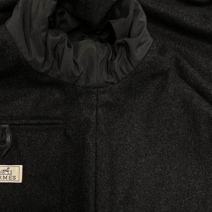 Hermes Duffle Coat Size 46 L Men's - Dark Gray Serie/toggle Buttons/removable