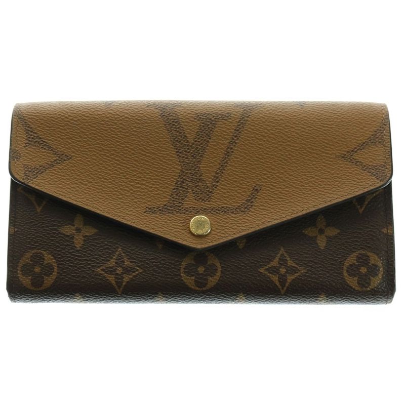 Louis Vuitton Monogram Giant Reverse Portefeuille Sarah Long Wallet Long Wallet