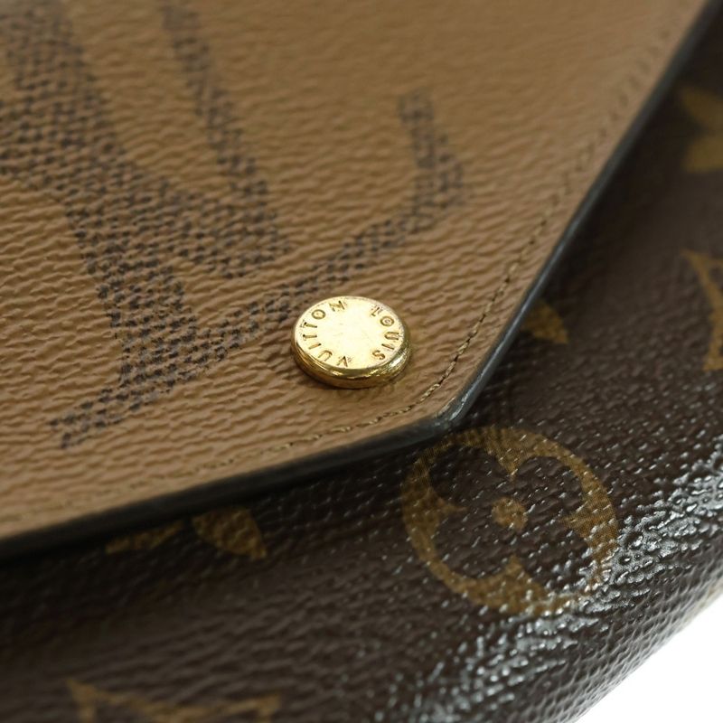 Louis Vuitton Monogram Giant Reverse Portefeuille Sarah Long Wallet Long Wallet