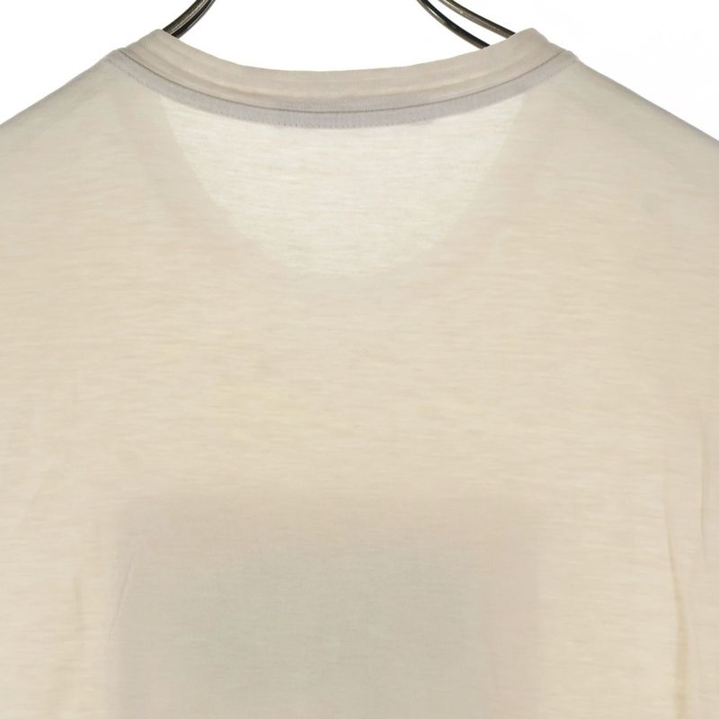 Louis Vuitton Logo-printed Crew-neck Short-sleeved T-shirt Cut And Sewn Ivory