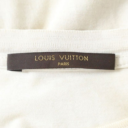 Louis Vuitton Logo-printed Crew-neck Short-sleeved T-shirt Cut And Sewn Ivory