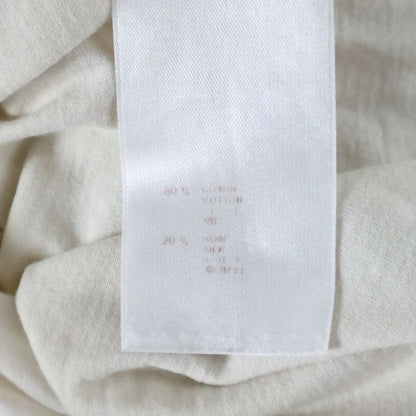 Louis Vuitton Logo-printed Crew-neck Short-sleeved T-shirt Cut And Sewn Ivory