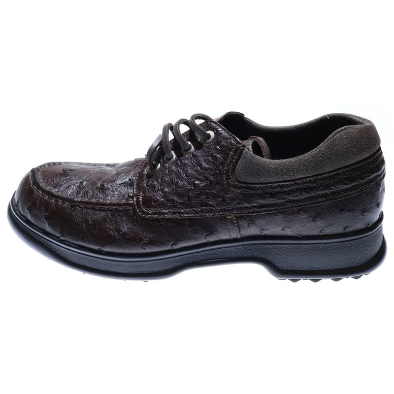 Prada Leather Low Cut Sneakers Brown 0999