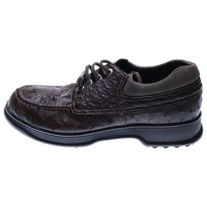 Prada Leather Low Cut Sneakers Brown 0999