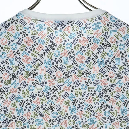 Chanel Coco Mark Logo Total Print Lame Crew Neck Long Sleeve Long Sleeve