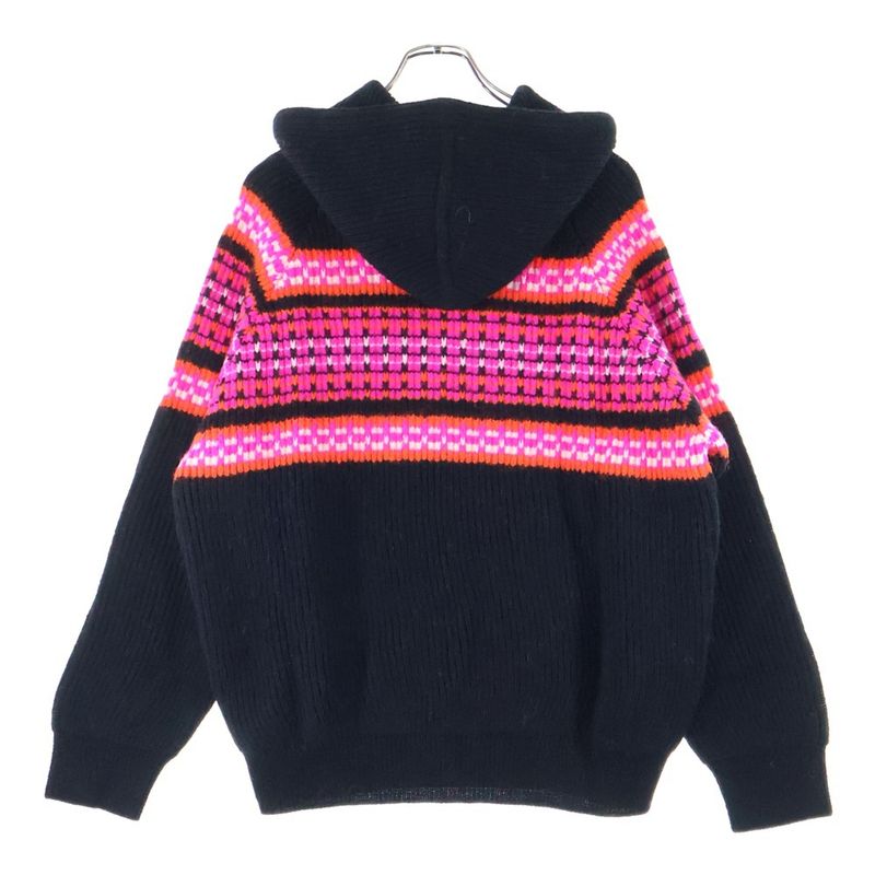 Celine 22AW Embroidery Hooded Sweater In Ski Jacquard Wool Embroidery Pullover