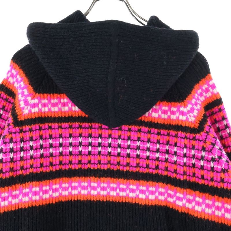 Celine 22AW Embroidery Hooded Sweater In Ski Jacquard Wool Embroidery Pullover