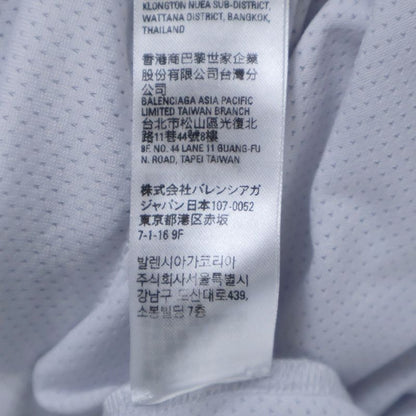 Balenciaga 23SS SWIM T-shirt Logo Print Mesh Short-sleeved T-shirt Cut And Sewn