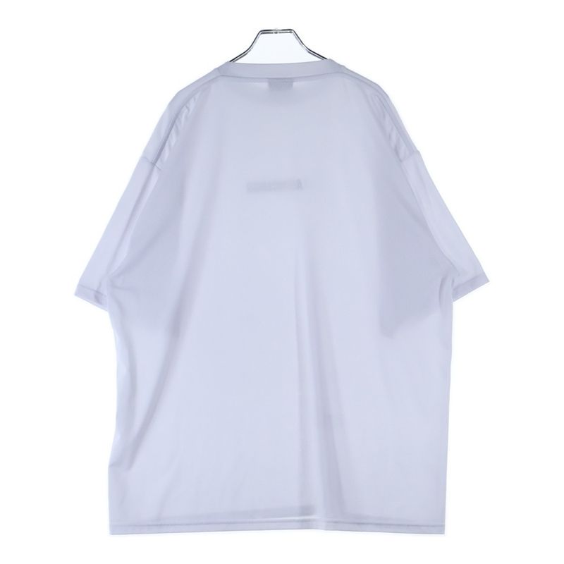 Balenciaga 23SS SWIM T-shirt Logo Print Mesh Short-sleeved T-shirt Cut And Sewn
